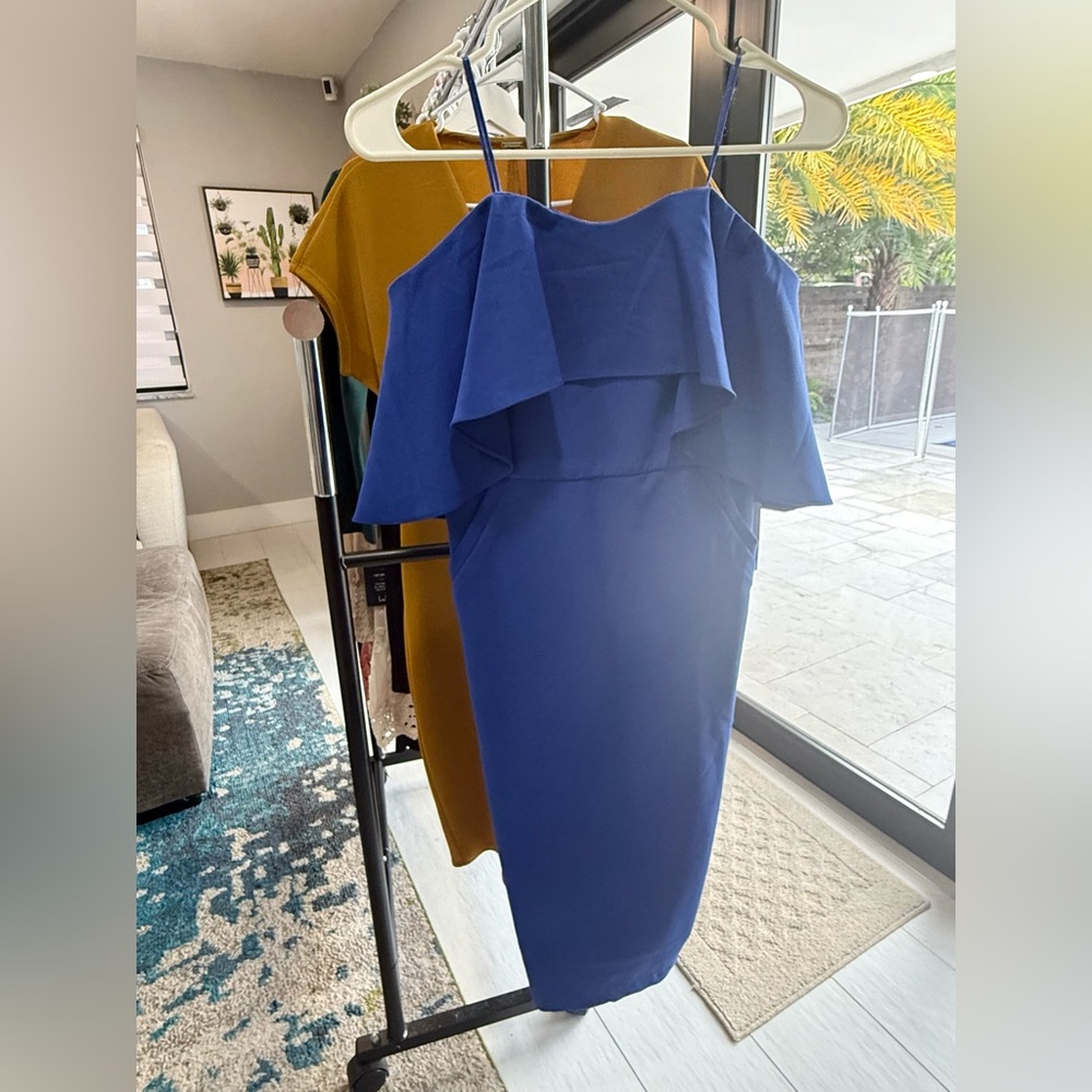 Chelsea28 Strapless Royal Blue Dress